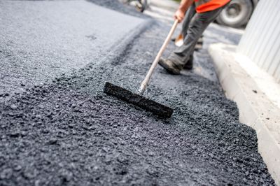 Layered Asphalt Surface